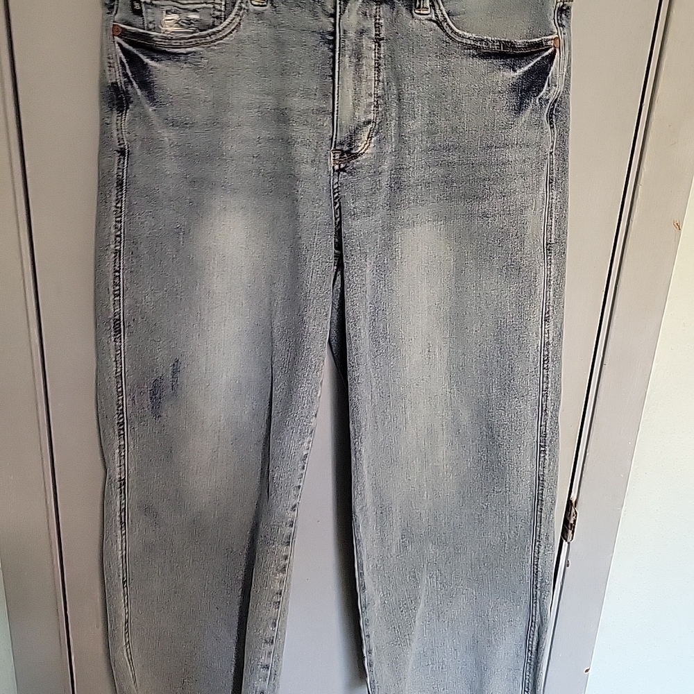 Judy Blue Jeans Size 15/32 Cropped Wide Leg Tummy Control